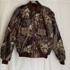 Vintage Columbia Jacket Adult M Camouflage Mossy Oak Break Up Camo Reversible